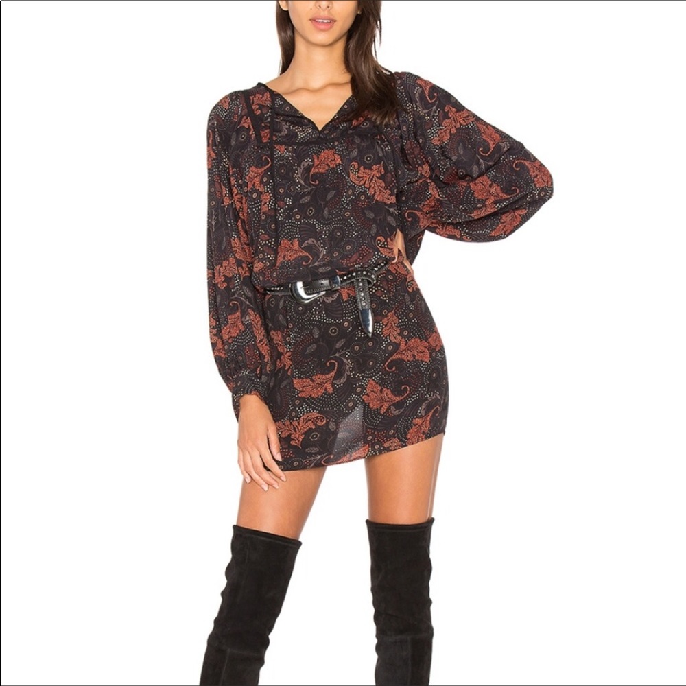 Sanctuary Parisian Long sleeve Boho Dress